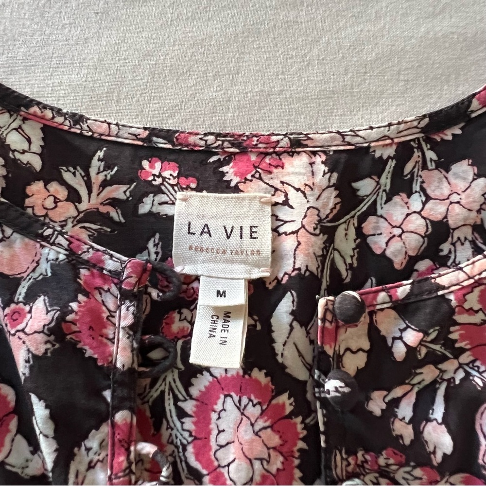 Rebecca Taylor La Vie Falaise Top in Floral Print - Picture 9 of 13